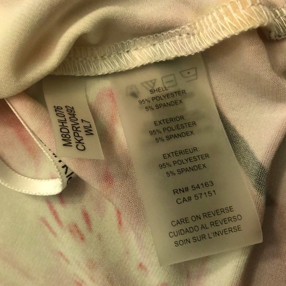 Calvin Klein 🌸 Women's 3/4 Sleeve BEAUTIFUL Floral Blouse SZ Small - Picture 6 of 8